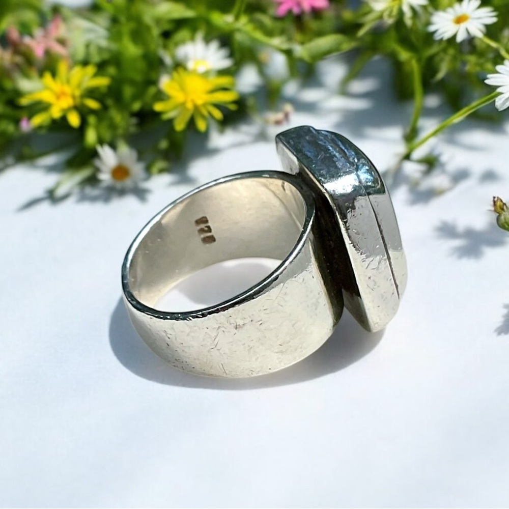 Vintage Solid Sterling Ring - image 2